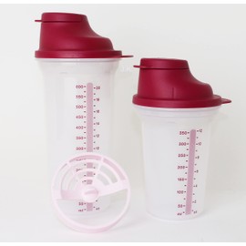 TUPPERWARE Mix-Fix Shaker 1 x 600 ml Shaky Berry + 1 x 350 ml Berry Shake-It + Ballpoint Pen Metallic Stylus