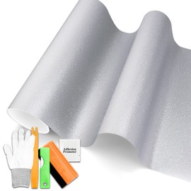 Free Tool Kit EZAUTOWRAP Gray Faux Leather Viny Wrap Sticker Decal Car Furniture Cabinet 3MIL - 60"X240" (5FT X 20FT)