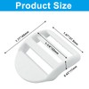 BokWin Ladder Lock Buckle, White, 1-1/4 inch