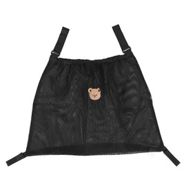 Storage Bag Polyester Fiber Waterproof Multifunctional Stroller Organizer Diaper Bag Black