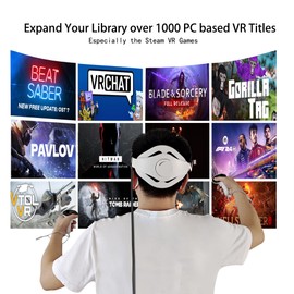 Link Cable 16FT for Meta Quest 3S/3/Oculus Quest 2/Pro/Pico - PC VR, USB 3.1 Type C to C, Fiber Optic for Playing PC Steam VR Games with High Speed Without Frame Drops, Charged Simultaneously from PC