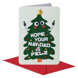 American Greetings Spanish Christmas Card - Designed by Kate Smith (Like so Feliz)