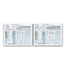 Basketball Scorebook for 36 Games | 8.5 In x 11 In Basketball Playbook w/ Wire Binding | League, High School, or Middle School Basketball Score Book for Coaches | Basketball Stats Book Made in the USA