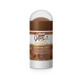 Yes To Coconut Coffee 2-In-1 Scrub & Cleanser Stick, Exfoliating & Cleansing Formula To Wash Away Dirt & Grime While Packing A Hydration Punch With Coconut Oil, Natural Vegan & Cruelty Free, 2.5 Fl Oz