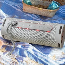 Maíz Bocina Bluetooth Radio Fm Portatil Recargable Luz Led Usb