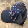 White Keruaso God Bless America Mesh Adjustable Hat Red/White/Blue