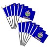 Kansas 4x6in Stick Flag - 1 dozen pack