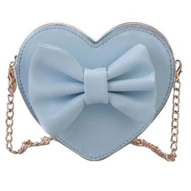 MEGAUK Little Girls Cute Bowknot Heart Shaped Shoulder Bag Coin Change Purse Crossbody Princess Handbags Toddler