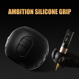 Ambition 54 mm Reusable Tattoo Grips - Professional Rubber Sleeve with Click Adjustment System for 32-34 mm Tattoo Machine