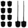 Daloual - 10 x Replacement Toilet Brush Head Black Diameter