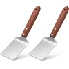 Newtay 2 Pieces Small Brownie Cookie Spatula Metal Stainless Steel