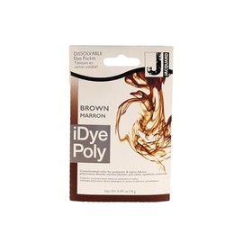 Jaquard IDYE Poly Brown Fabric Dye for Synthetic Fabrics and Clothes - No Mess Sachet