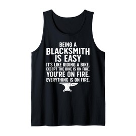 Blacksmith Art For Men Women Forging Tools Blacksmithing Tank Top