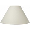 Upgradelights Off White Linen 12 Inch Chimney Style for Hurricane