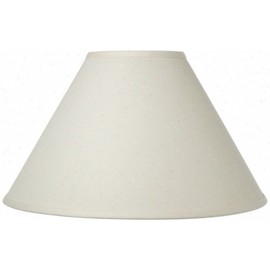 Upgradelights Off White Linen 12 Inch Chimney Style for Hurricane & Oil Lamp Shade Replacement (4x12x7)