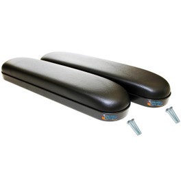 Wheelchair Armrest, Available in 10" and 14" with Vinyl Cover and Foam Padding (Black, 10")