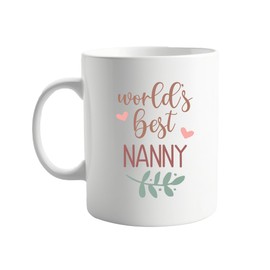 signkitsuk World's Best Nanny – Thoughtful Appreciation Gift for Nannies – Durable and Stylish Coffee Cup with Vibrant Print – Ideal for Everyday Use
