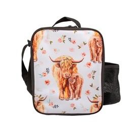 HYEPNED Colorful Giraffe Insulated Lunch Bags for Women & Kids & Girls & Adults & Ladies, Waterproof Leak-Proof Cool Bag for Work School Picnic (Pink) (Z02)