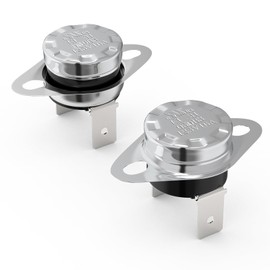 Awozkcd UL/CUL KSD301 Thermostat 125V 16A Thermal Cutoff Switch, 50°C/122°F Off and 40°C/104°F On Normally Closed N.C, Auto Reset Bimetal Thermo Disc Fuse,2pcs