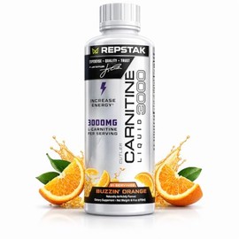 Liquid L-Carnitine 3000mg Blend, Buzz'in Orange Flavour, Triple-Source Carnitine with B Vitamins, Caffeine-Free, No Added Sugar, 31 Servings, 473mL
