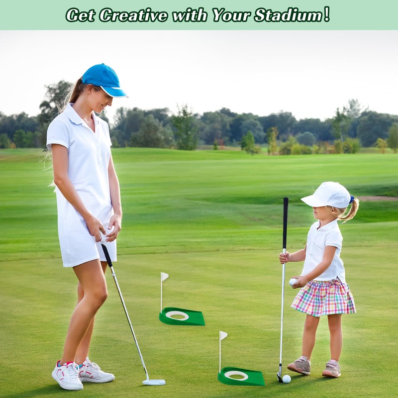 Pack of 2 Golf Putting Cup with Flag, Golf Putting