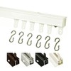 Kirsch 94004 Hand Draw Ceiling Mount Curtain Track Set (4'-White)