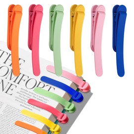 6pcs Page Bookmarks for Reading, Automatic Book Marks Tailored for Book Enthusiasts, Unique and Cute Book Page Holder Markers Clip Reading Accessories Gifts