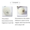 SUOXU Magnetic Curtain Tiebacks, 2pcs Tie Backs Clips Rope Holdbacks