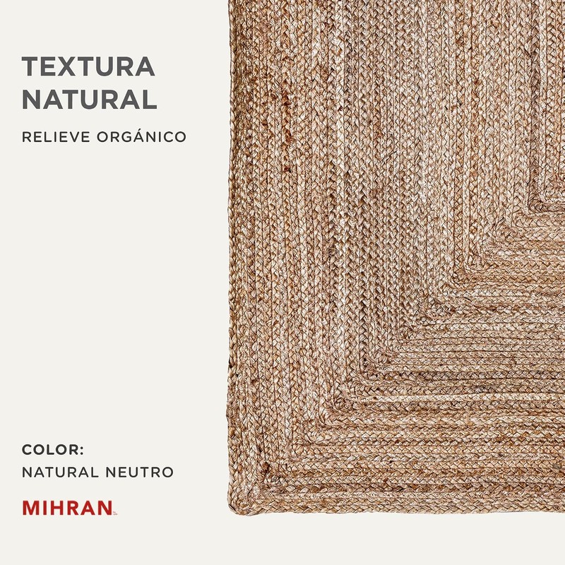 Mihran Alfombra para Recamara de Yute - Lia Corner Natural