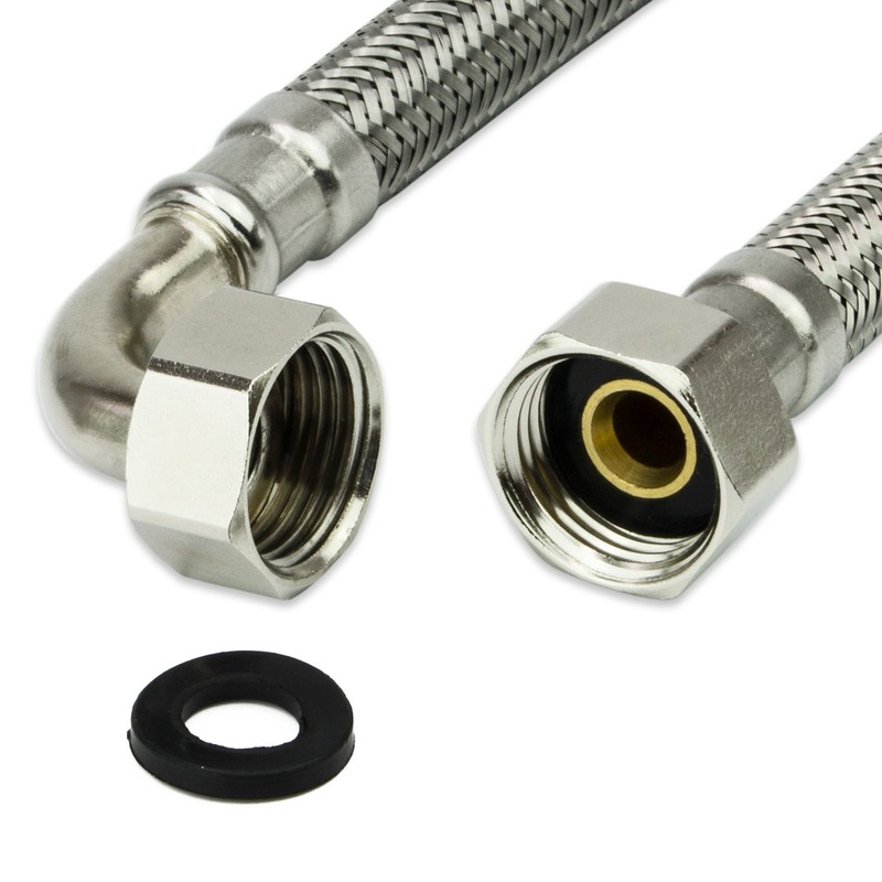 AWM stainless steel flex hose 1/2, 3/4, 1 Inch reinforced