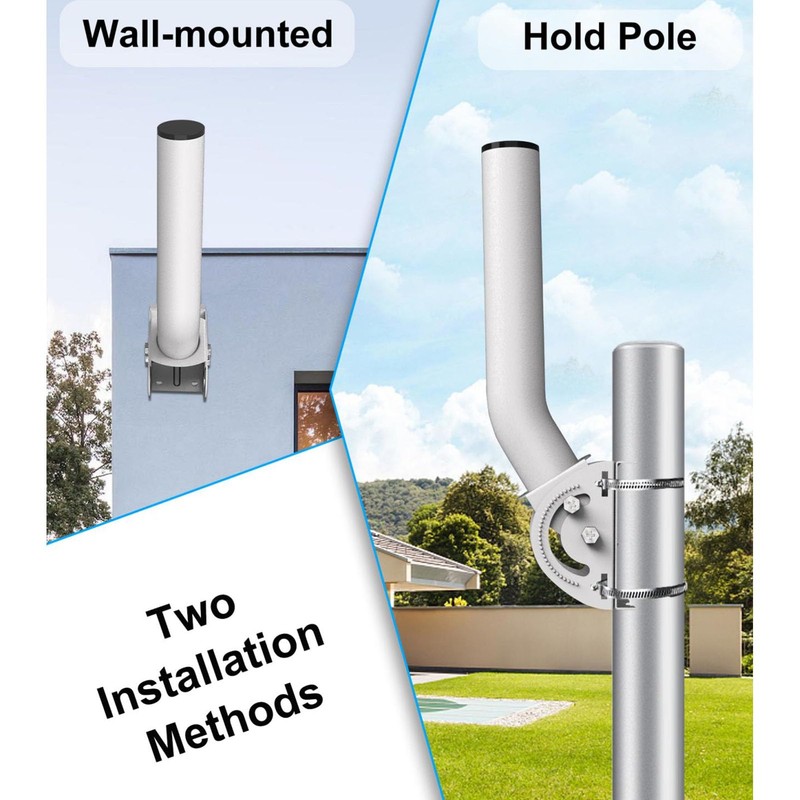 Mount, Wall Pole Roof Mount for V2 Rectangle Dish Antenna,