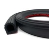 Aroilder EPDM Rubber Seal Strip, Self-Adhesive D Shape Rubber Weather