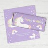 25 Count Girls Birthday Rainbow Unicorn Party Chocolate Bar Wrappers