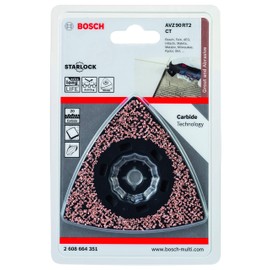 Bosch Professional AVZ 90 RT2 Carbide RIFF Sanding Plate (Starlock, Grit 20, 90 mm, Multifunctional Tool Accessories)