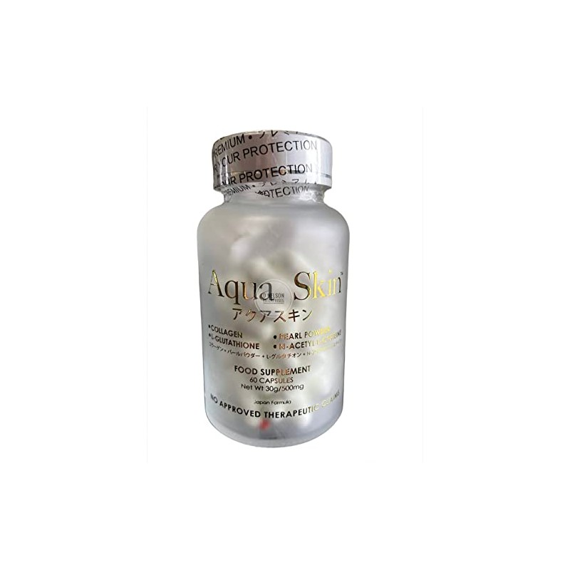 Aqua Skin Glutathione Made in Japan, 60 Capsules, 60.0 Count