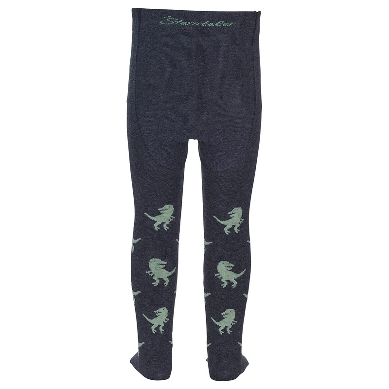 Sterntaler Boys' T-rex Tights, Blue blend