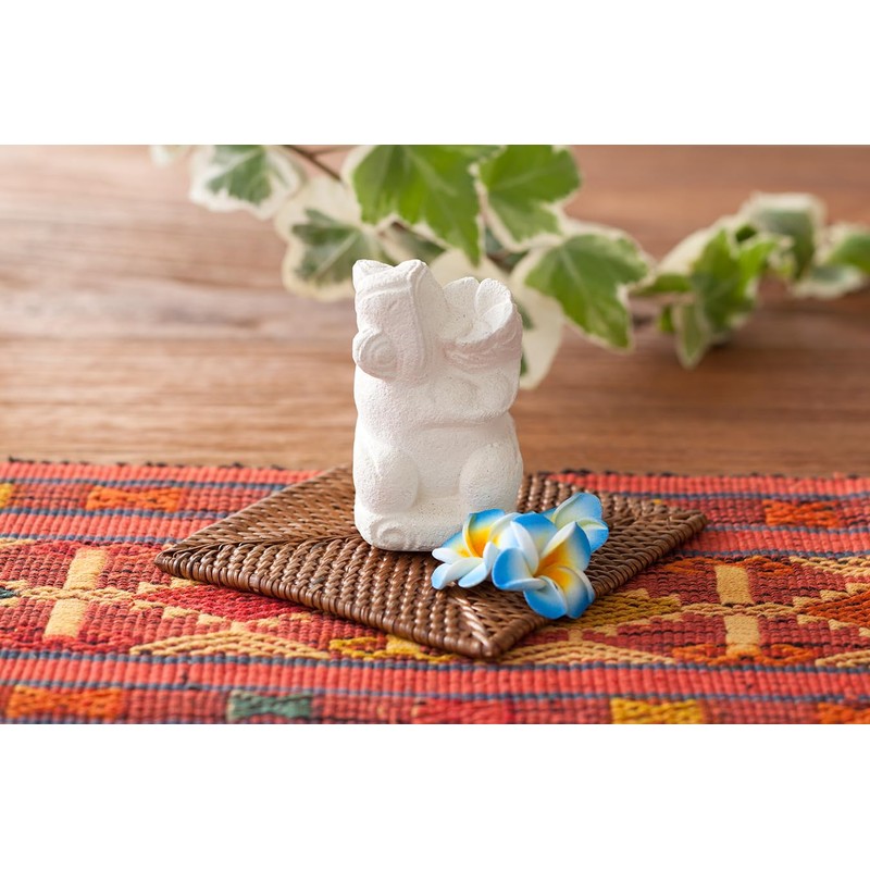 Ata Coaster Square Shape, Set of 5, Asian Goods, Natural