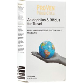 Proven Probiotics Acidophilus and Bifidus for Travellers Capsules - Pack of 14