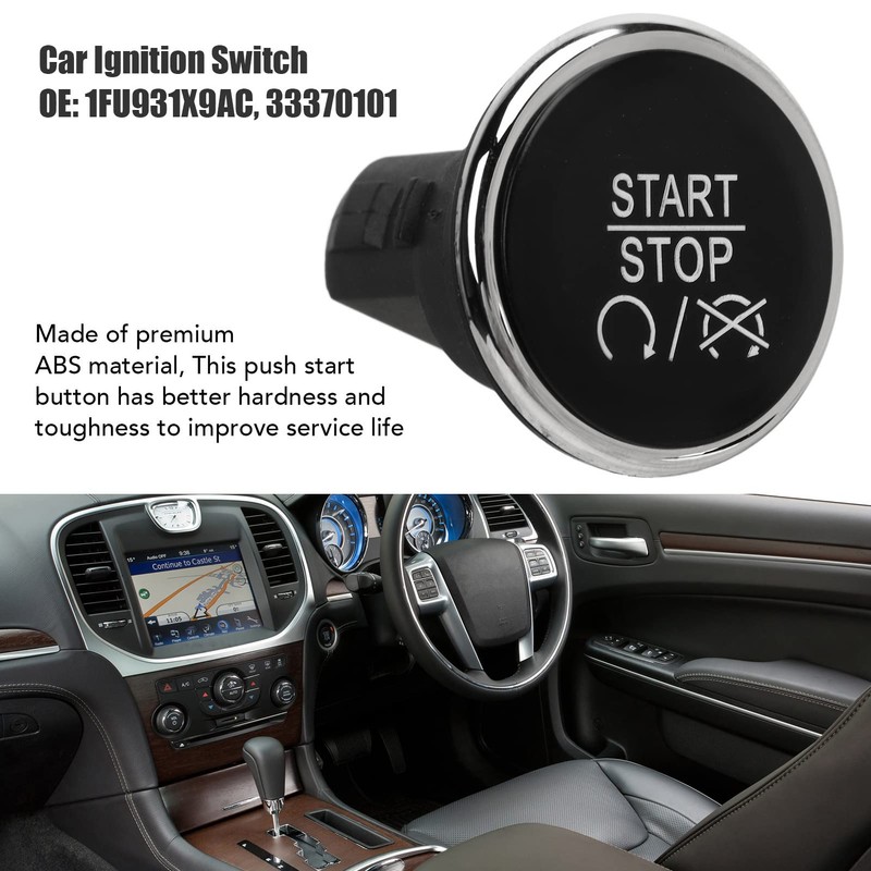 Ignition Button Switch, Push Start Button 1FU931X9AC Engine Dash Ignition