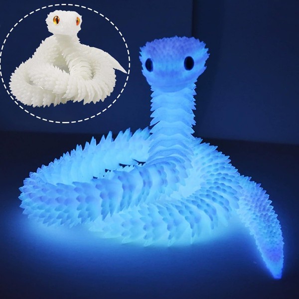 3D Printed Snake Toy, 64 cm Flexible Snakes Fidget Toys