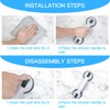 Suction Grab Rails for Bathroom, Chetexus 12 inch Safety Suction