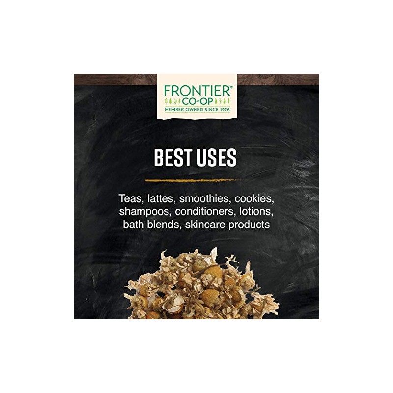 Frontier Co-op Organic Chamomile Flowers, Whole - 1.66oz Bag, Dried,