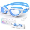 Vegemono Kids Swim Goggles in Candy Dual-Tone, Adjustable Nose Pads