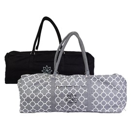 Yoga-Mad Pilates and Yoga Kit Bag | Unisex Carrier with Full Length Zip | Stores Mat and Accessories | Suitable for Yoga, Pilates, Gym and Exercise