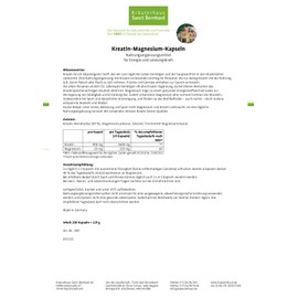 Sanct Bernhard Creatine Magnesium Capsules 200 Capsules