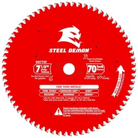 Diablo D0770F 7-1/4" 70T Diablo Steel Demon Metal Circular Saw Blade
