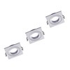 Oktaplex Set of 3 Lyon Recessed Spotlights Swivelling 90 x