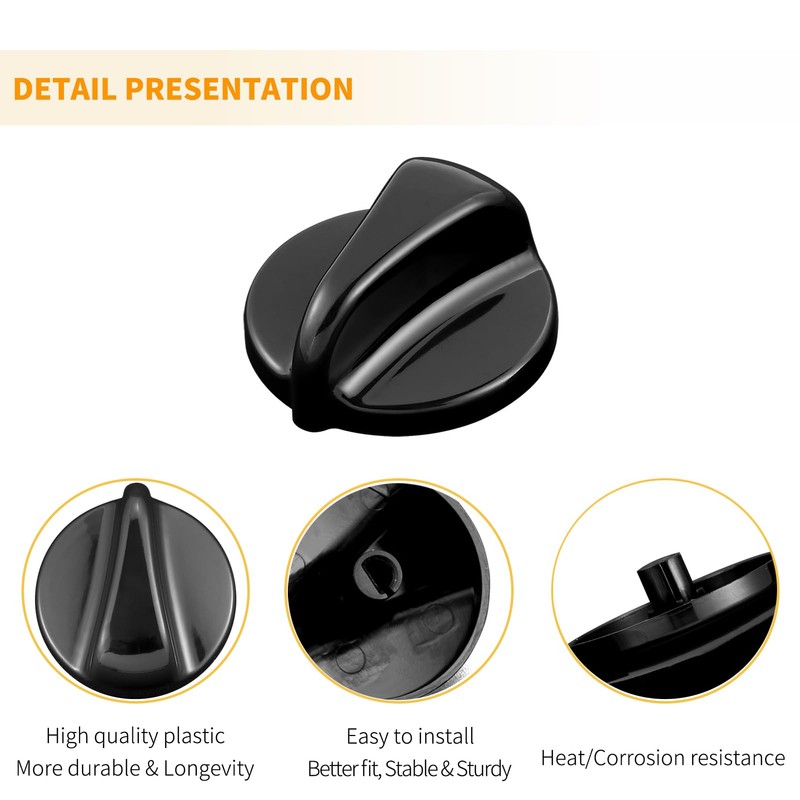 Allstare Upgraded WB03K10035 Stove knobs Replacement for GE Hotpoint Stove