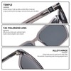 Duco Polarized Sunglasses for Men and Women Classic Square Unbreakable