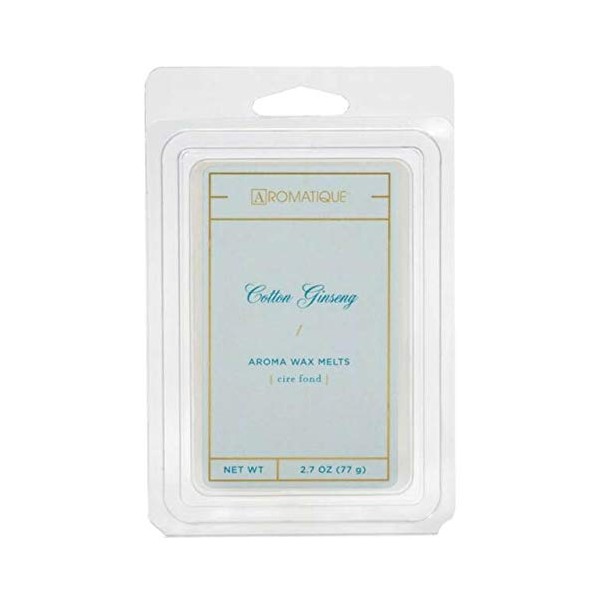 Cotton Ginseng Aroma Wax Melts, 2.7 oz Tray by Aromatique (1)